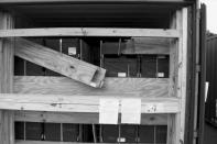 A photo illustration of a rail car containing explosive ordnance shows evidence of theft after its arrival at the Letterkenny Army Depot in central Pennsylvania in July 2017. Investigators determined that an ammunition canister containing 32 rounds of 40mm M430A1 grenades, property of the U.S. Marine Corps, was missing. (AP Illustration)