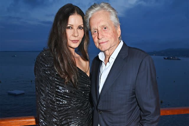 <p>Dave Benett/Getty</p> Catherine Zeta-Jones and Michael Douglas in Cannes, France, on May 24, 2023