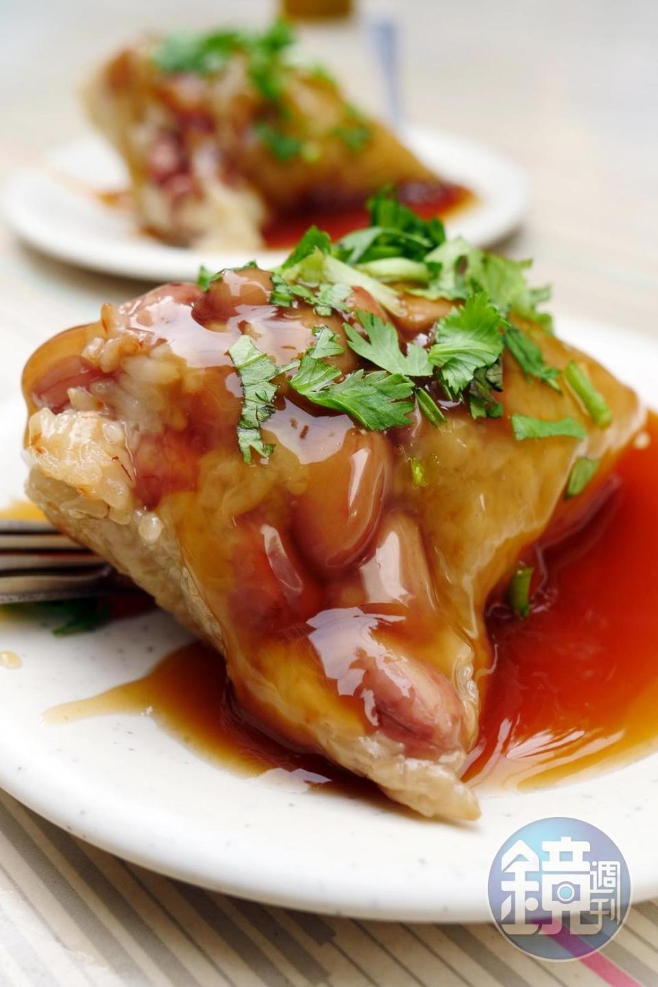 台南的辣椒醬特別適合水煮的南部菜粽、肉粽。