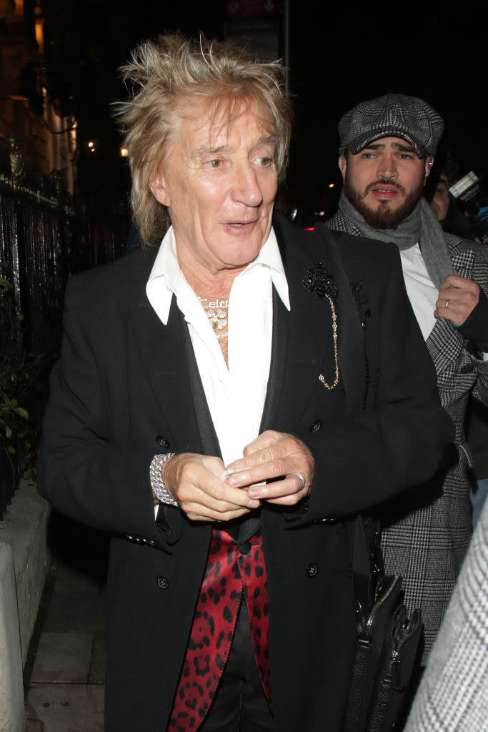 Closeup of Rod Stewart