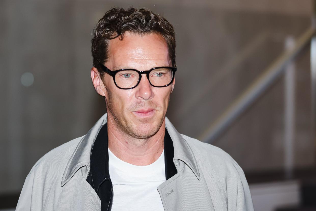 Milan, Italy. 22nd Sep, 2023. Benedict Cumberbatch is attending the Prada Dinner Party at the Milan Fashion Week Womenswear Spring/Summer 2024 in Milan, Italy, on September 21, 2023. (Photo by Alessandro Bremec/NurPhoto) Credit: NurPhoto SRL/Alamy Live News