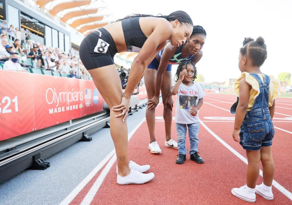 Runners and 'Supermommies' Allyson Felix and Quanera Hayes Qualify for the Tokyo Olympics Two Years After Giving Birth