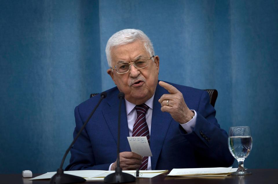 Palestinian President Mahmoud AbbasAP