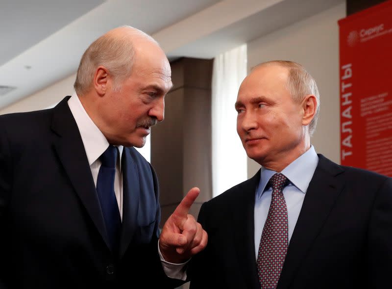 FILE PHOTO: Belarus President Alexander Lukashenko visits Russia