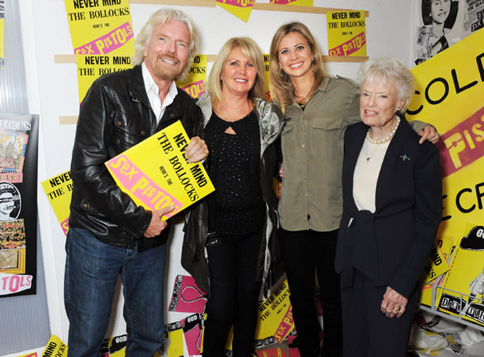 Richard Branson junto a su familia