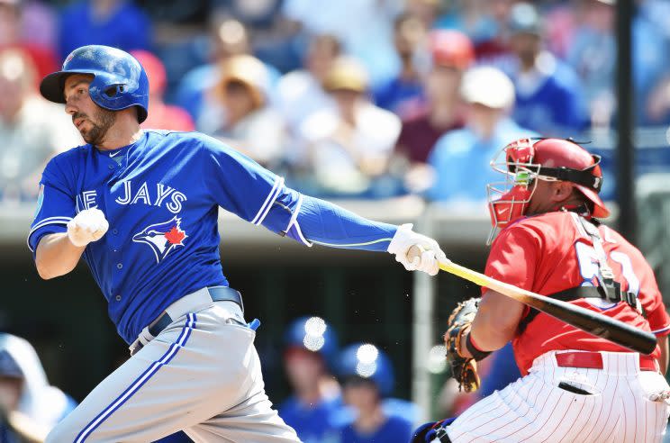 Chris Colabello is looking to improve after a rough 2016. (Getty Images/Ronald C. Modra/Sports Imagery)