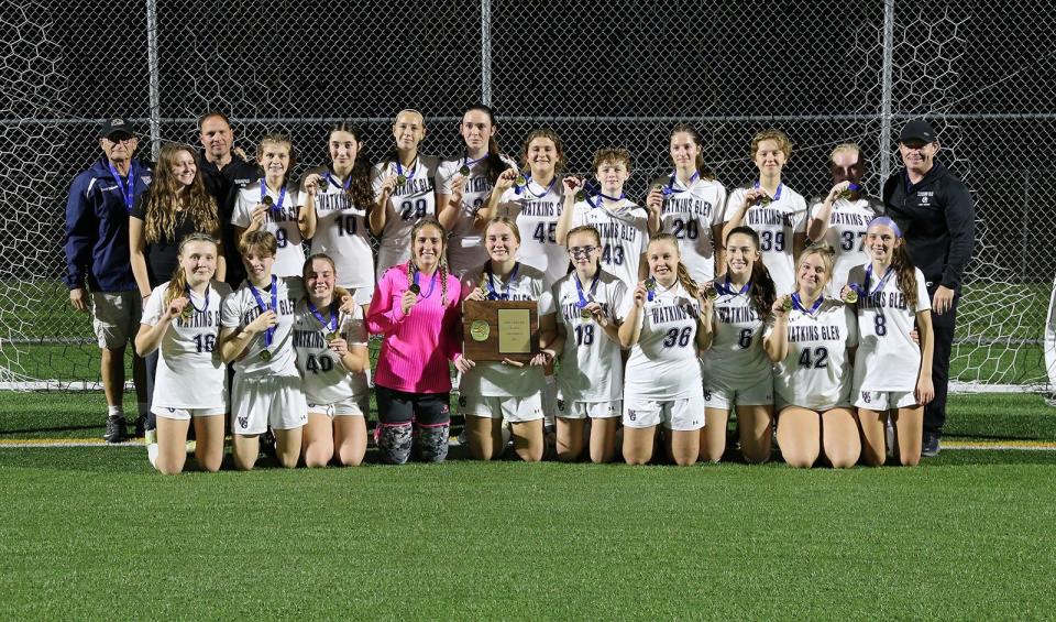 Watkins Glen repeated as Section 4 Class C girls soccer champion with a 1-0 win over Trumansburg on Oct. 27, 2023 at Chenango Valley.