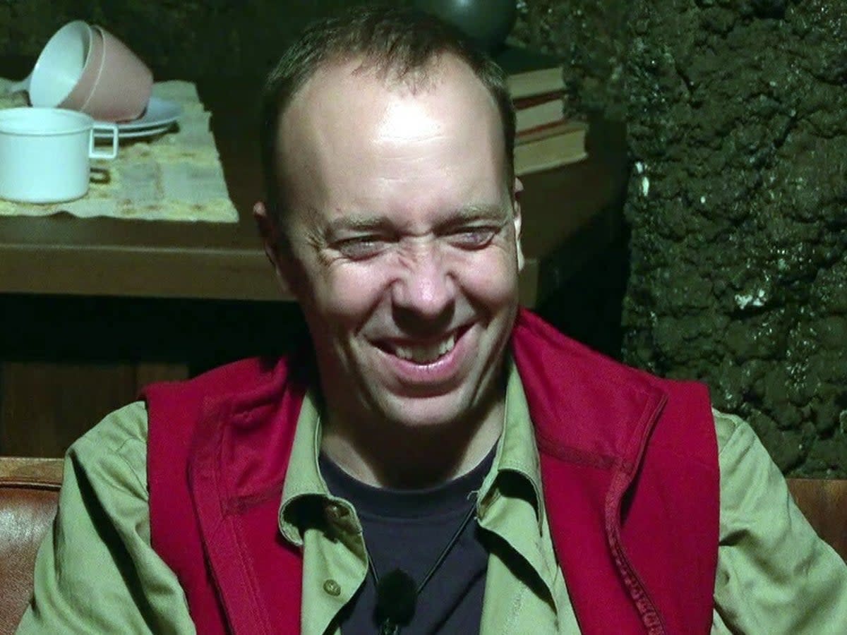 Matt Hancock: future ‘I’m a Celebrity’ champion? (ITV)