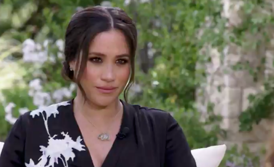 Meghan Markle told Oprah she didn't want to be alive anymore. Source: CBS