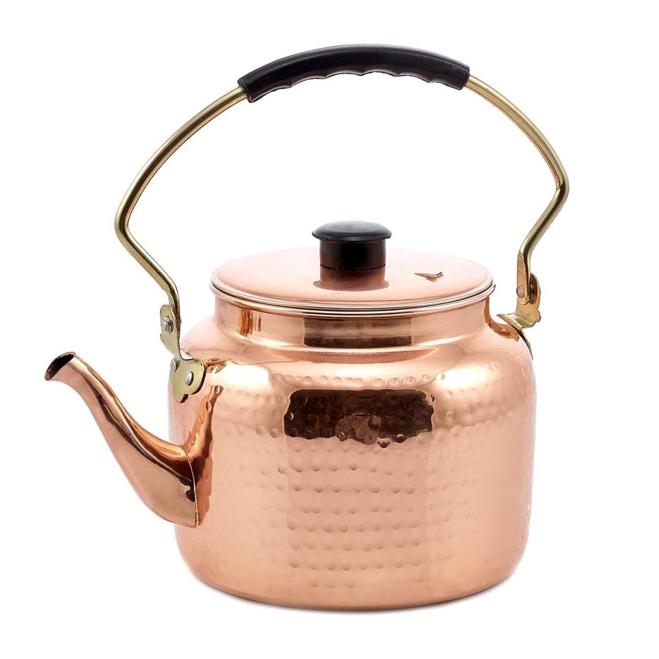 Old Dutch International Copper Hammered Tea Kettle