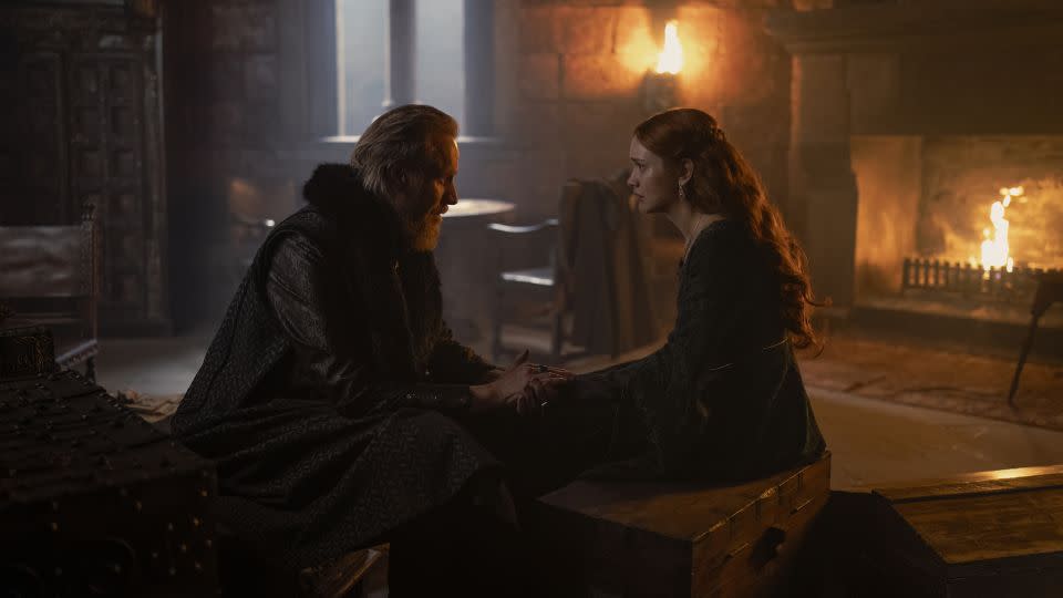 Rhys Ifans and Olivia Cooke in "House of the Dragon." - Ollie Upton/HBO