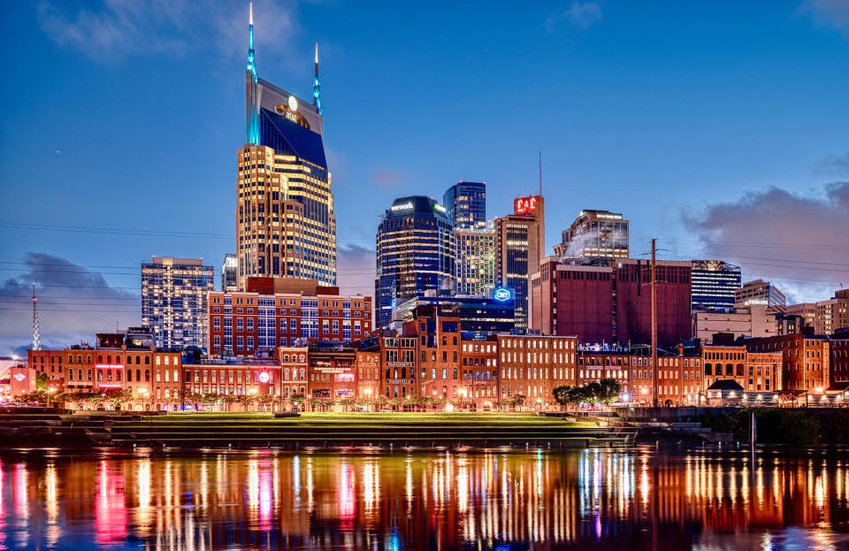 Nashville Downtown Skyline - AT&T Building (Getty Images)