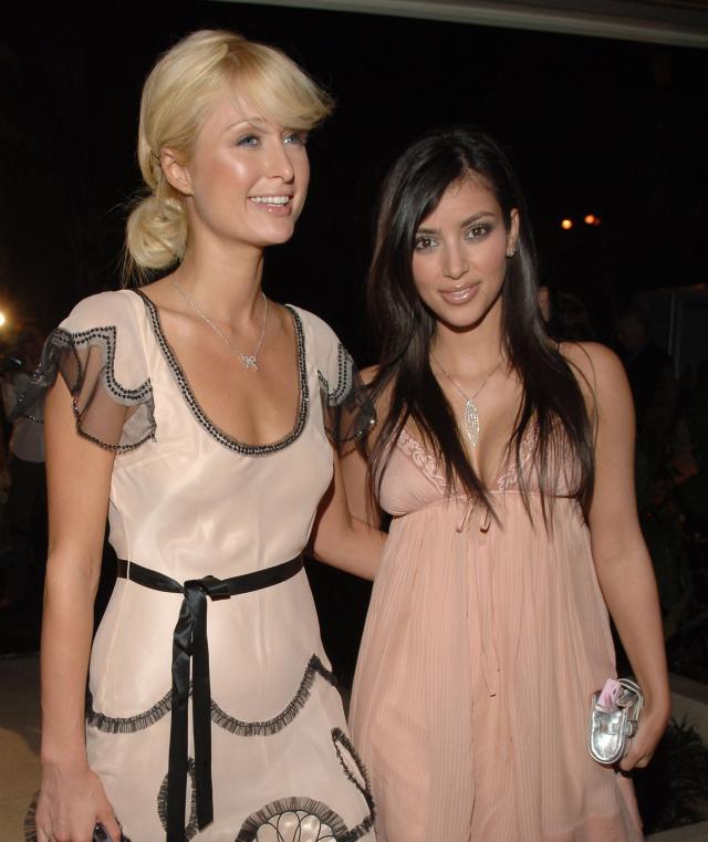 Kim Kardashian and Paris Hilton with Louis Vuitton in Sydney, December 2006