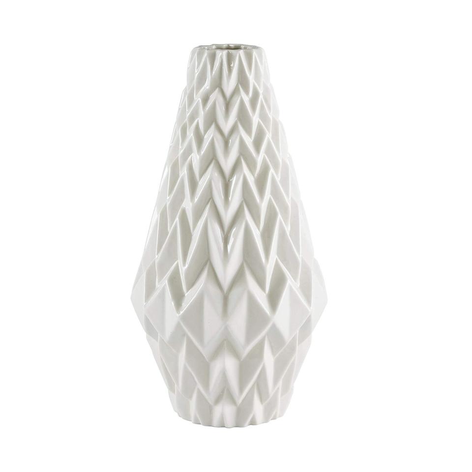 Rivet Modern Geometric Stoneware Vase