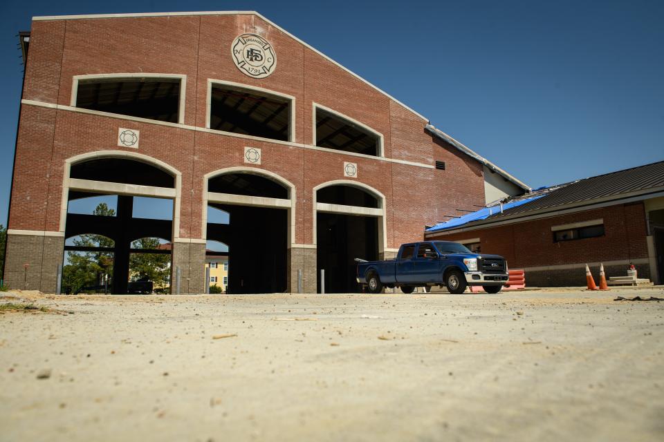 A new Fayetteville Fire Station 4 is under construction on Bragg Blvd.