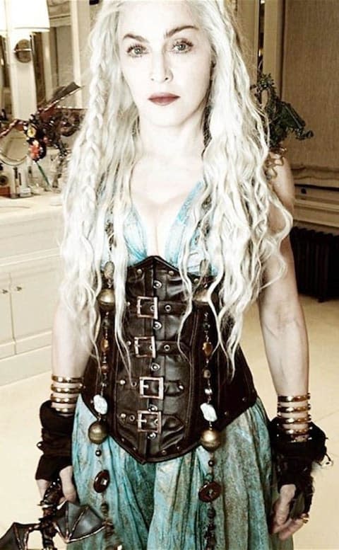 Madonna, wearing one of Daenerys Targaryen's costumes - Credit: SPREAD PICTURES/SP