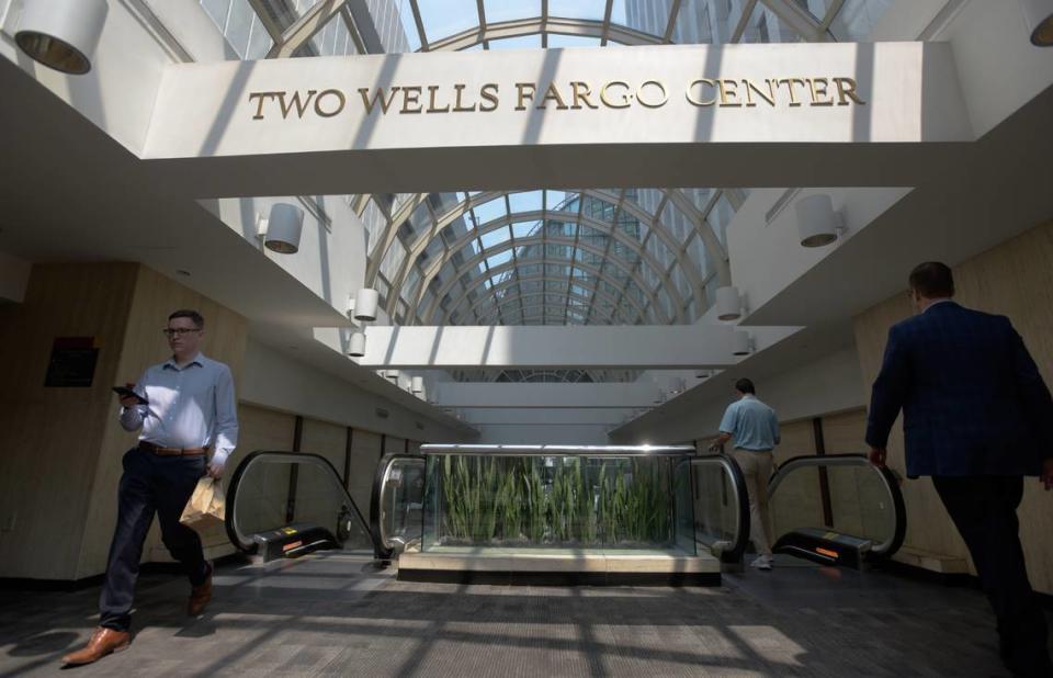 Some of Charlotte’s largest employers, including Wells Fargo, have consolidated office space in uptown in recent months. Vacancy rates in the city’s oldest office buildings have climbed up to nearly 30%.