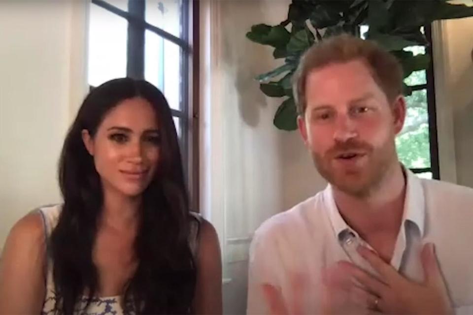 The Duke and Duchess of Sussex discuss online trolls during The Queen’s Commonwealth Trust call (The Queen's Commonwealth Trust)