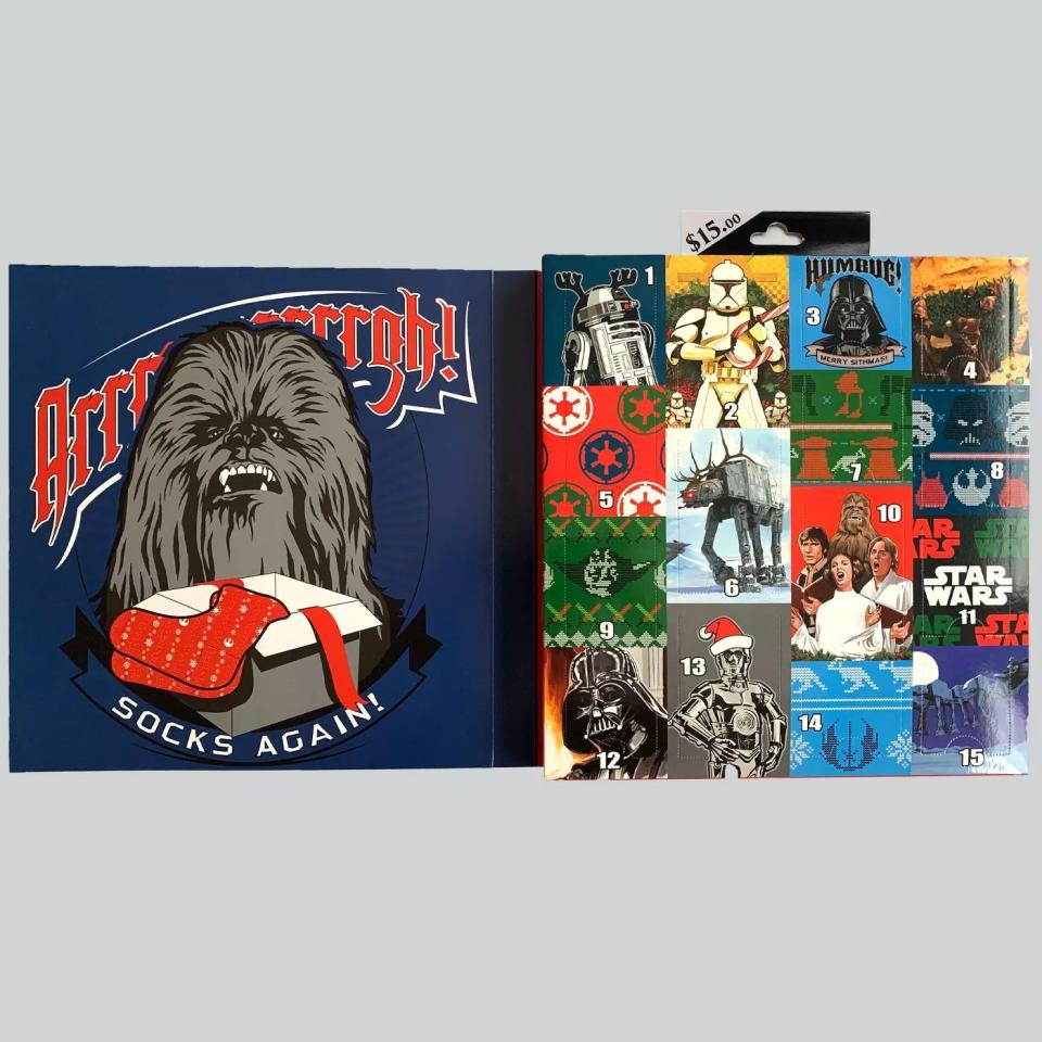 Men's Star Wars 15 Days of Socks Advent Calendar