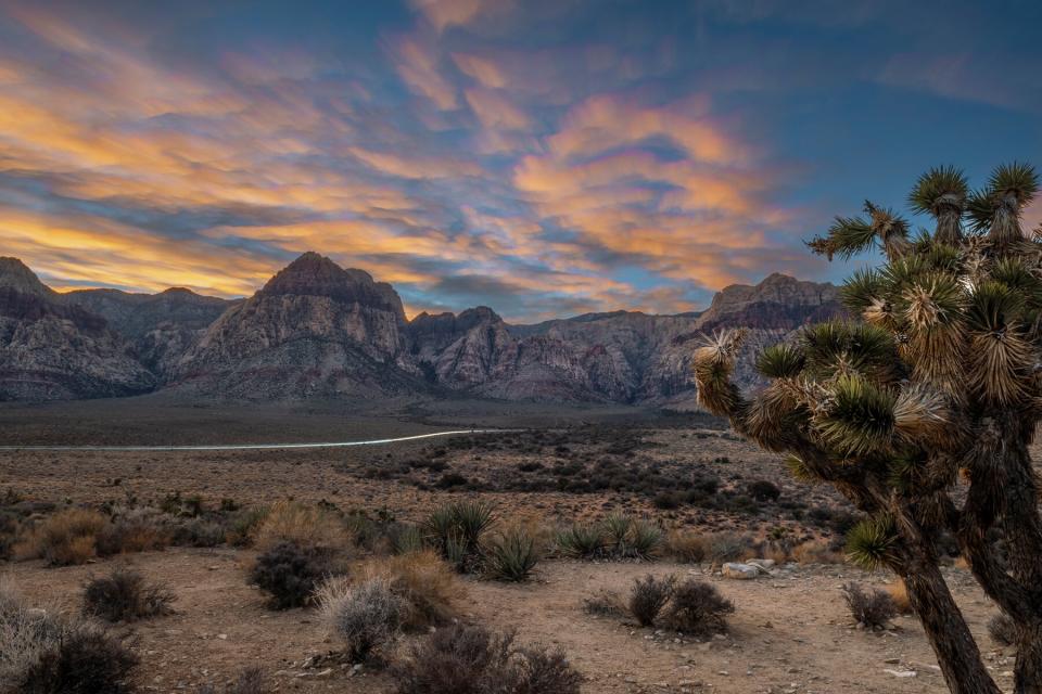 Red Rock Canyon National Recreation Area long exposure