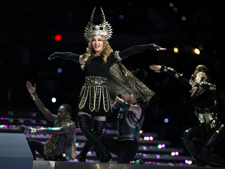 Madonna Super Bowl halftime show 2012.
