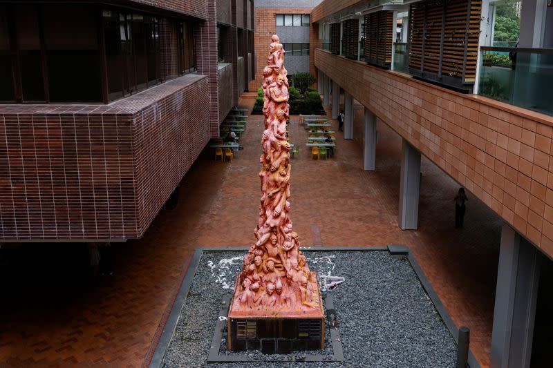 "Pillar of Shame" by Danish sculptor Jens Galschiot is set to be removed at the University of Hong Kong (HKU) in Hong Kong