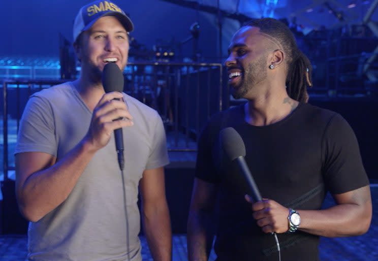 Luke Bryan and Jason Derulo 