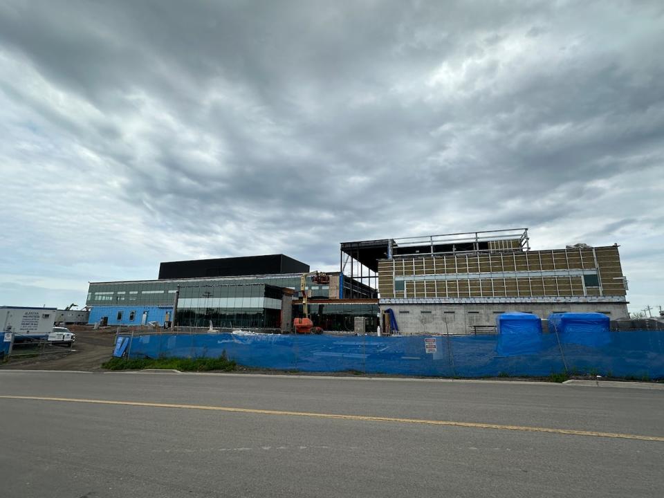 The police station, which will house the Codiac Regional RCMP once complete in 2025, under construction on May 22, 2024.