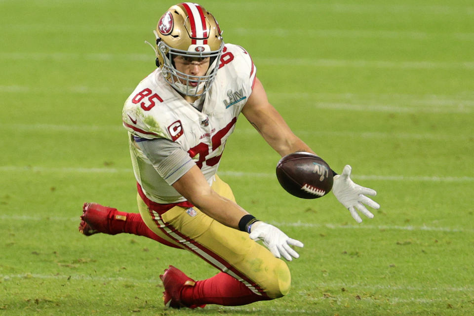 George Kittle #85 of the San Francisco 49ers 