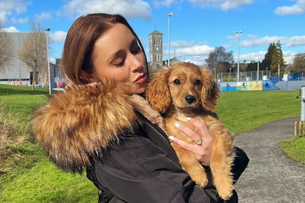 Una Healy shared a cryptic post as she enjoyed a walk with her puppy  (Instagram)