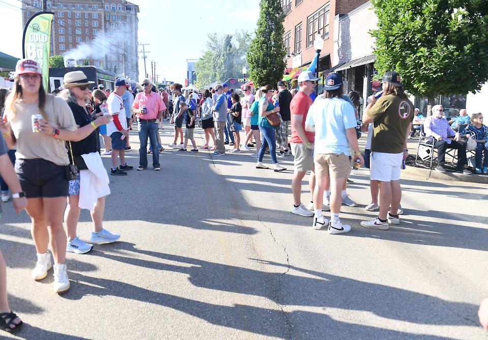 The Spartanburg Professional Baseball Club announced its new official team name, colors and logos at a community-wide block party on Saturday, May 11, 2024 near the site of the future Fifth Third Park. The team's name will be the Spartanburgers. The city's downtown streets were packed with guests.