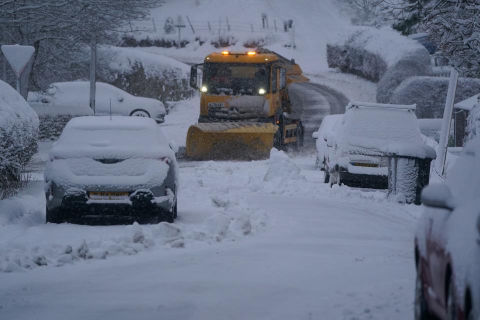 Heavy snow in Allenheads, Northumberland (PA)