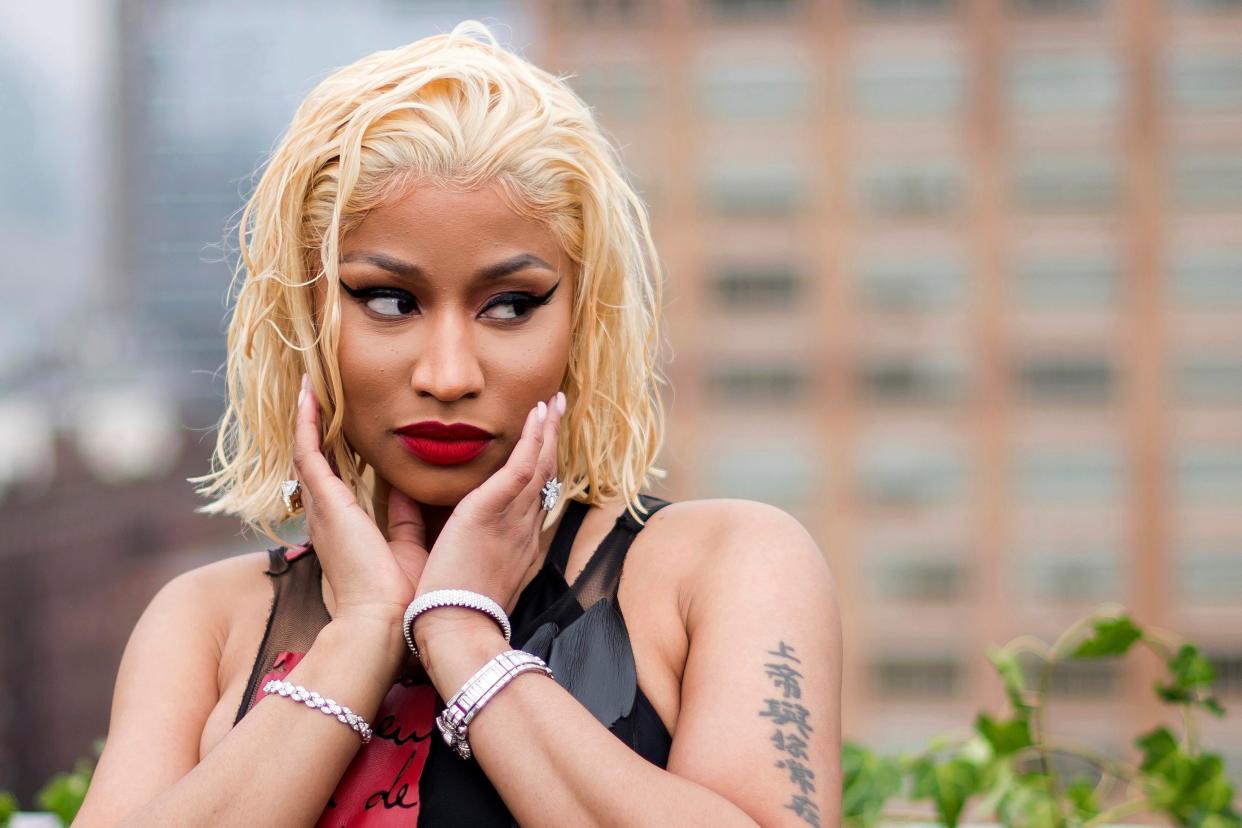 File: Nicki Minaj’s allegation that her cousin’s friend in Trinidad got the vaccine and ‘became impotent’ has been rejected by Trinidad and Tobago’s health ministry  (Charles Sykes/Invision/AP)