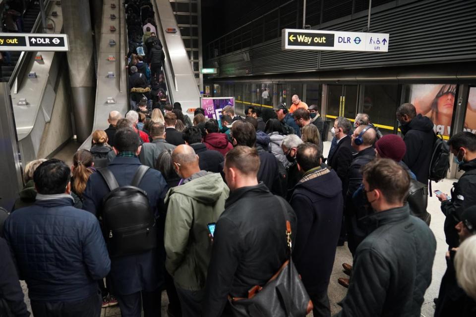 The vote includes staff on Network Rail and 15 train operating companies(Yui Mok/PA) (PA Wire)