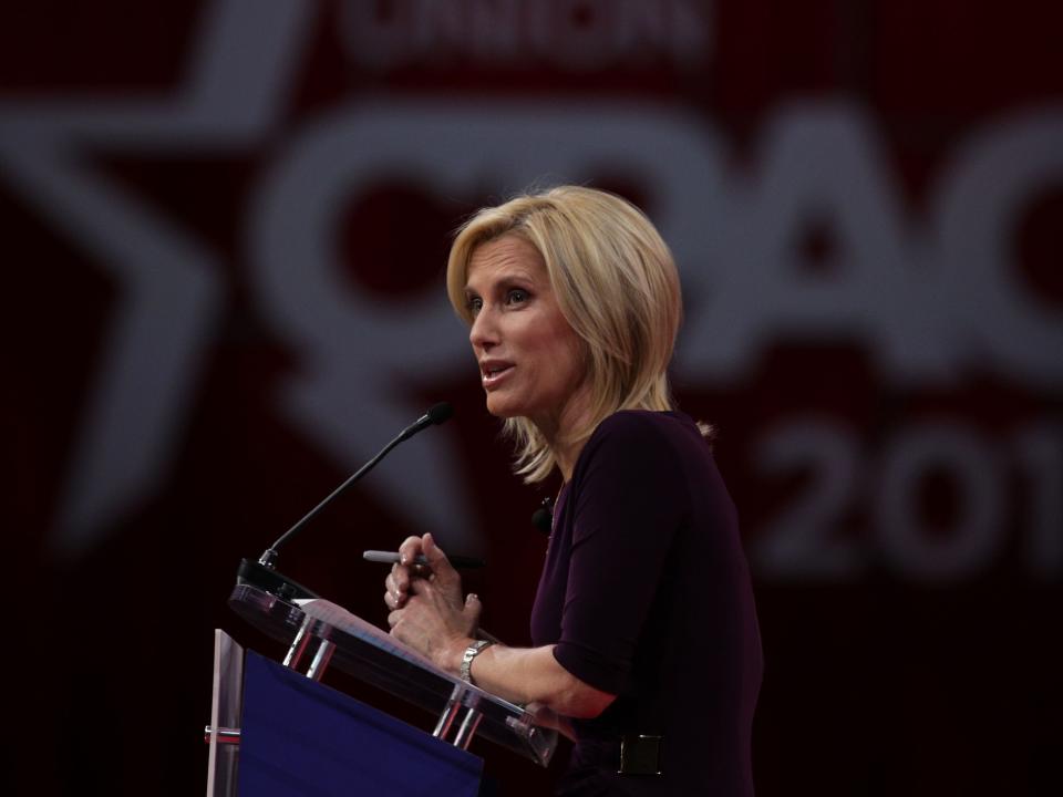 alk show host Laura Ingraham speaks during CPAC 2019 February 28, 2019 in National Harbor, Maryland.