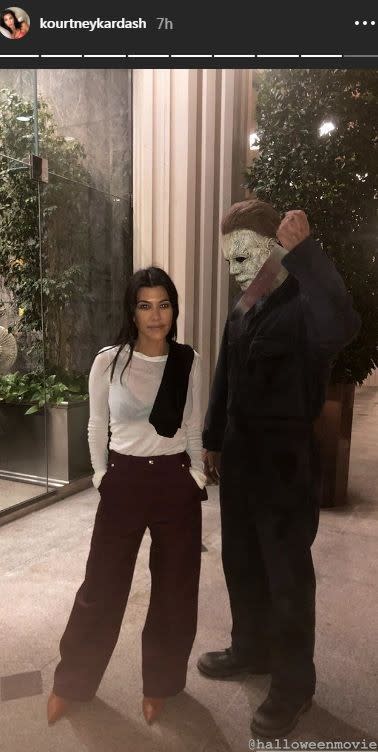 Things got spooky during their girls' night out with Larsa Pippen on Tuesday.