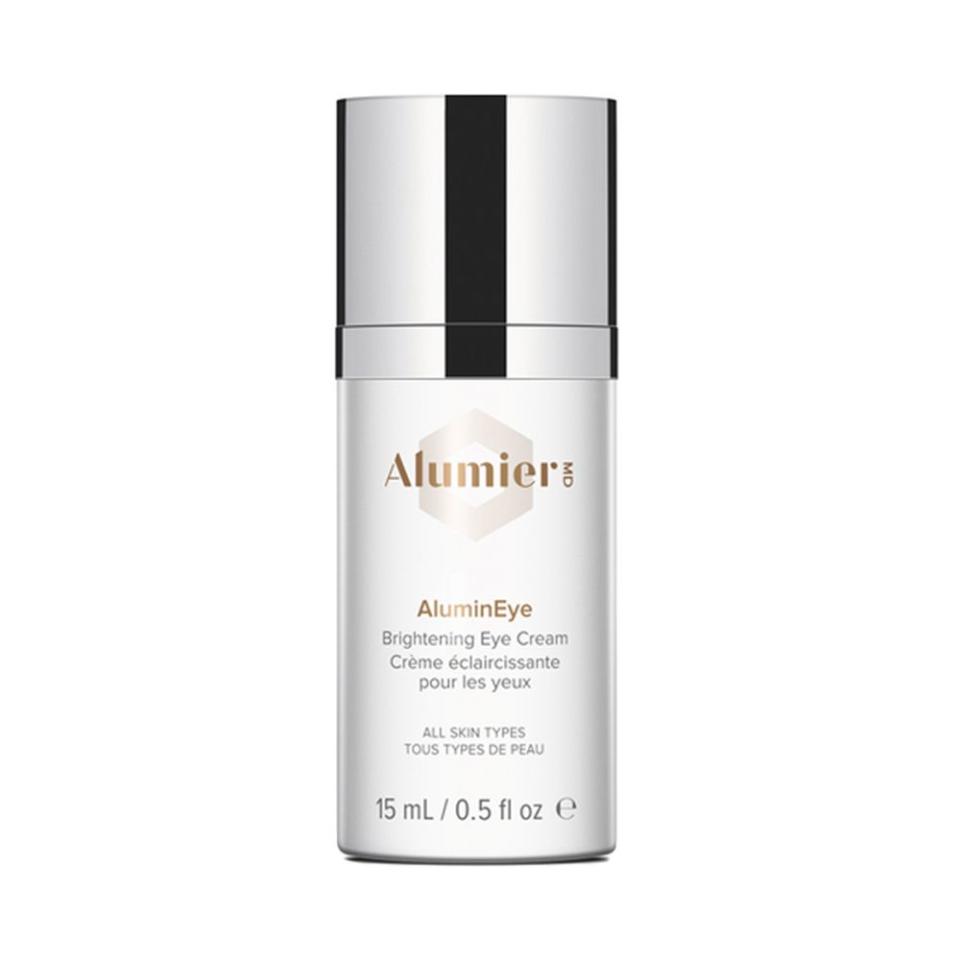 <p><a href="https://www.alumiermd.com/products/alumineye" rel="nofollow noopener" target="_blank" data-ylk="slk:Shop Now;elm:context_link;itc:0;sec:content-canvas" class="link ">Shop Now</a></p><p>AluminEye Brightening Eye Cream</p><p>alumiermd.com</p><p>$116.00</p>