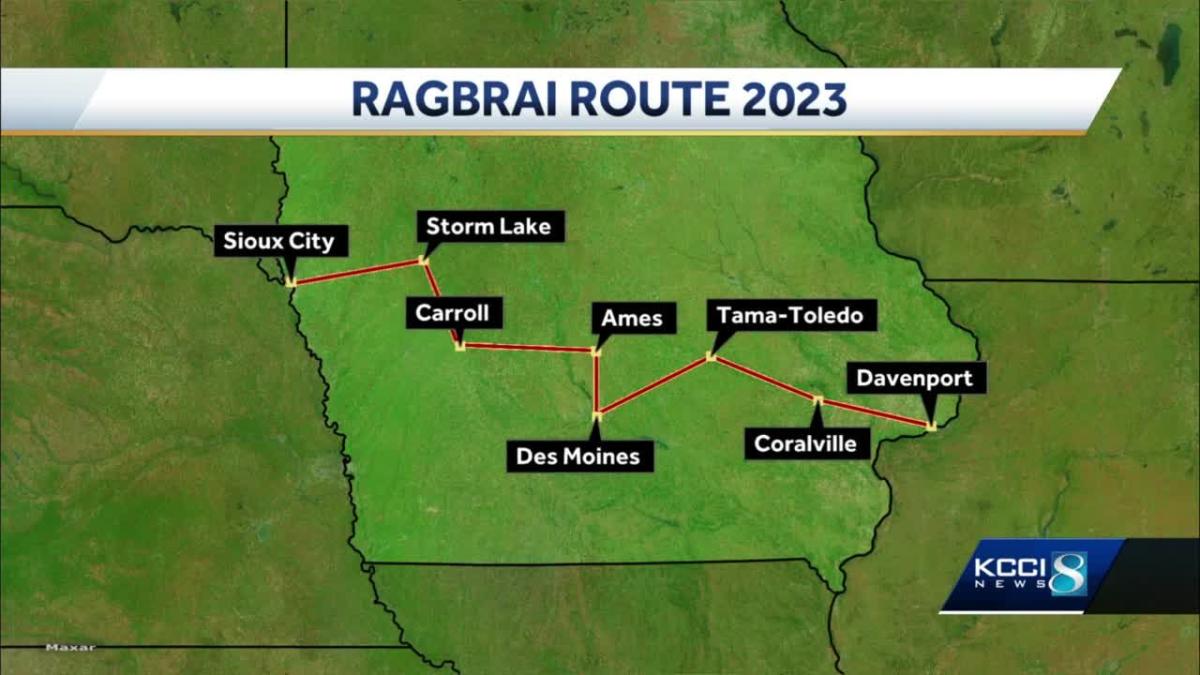 RAGBRAI route 2025