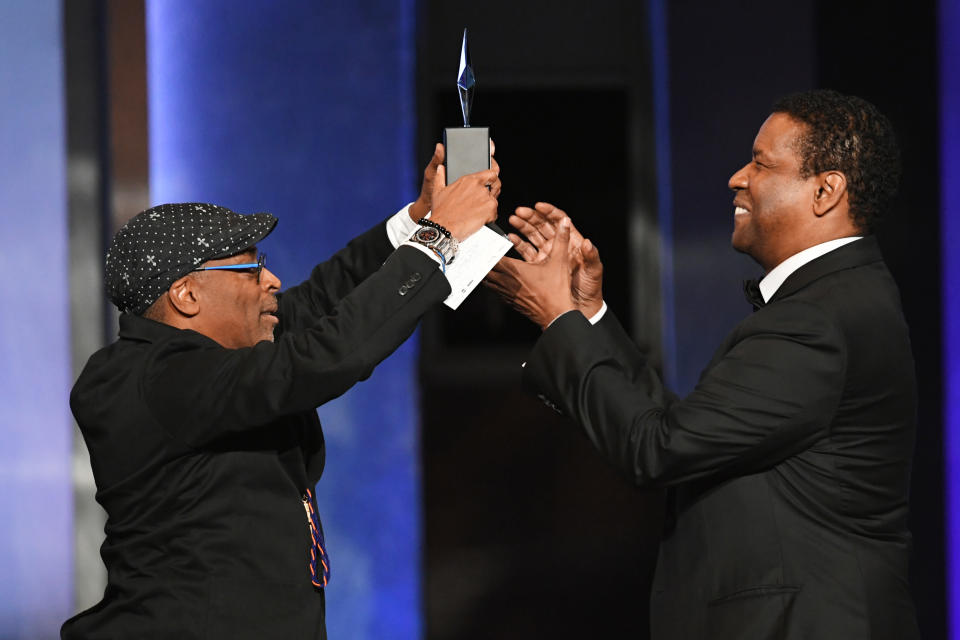 Spike Lee and Denzel Washington