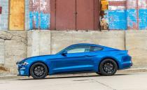 <p>The Ford Mustang's punchy turbocharged 2.3-liter inline-four EcoBoost engine is available with its own Performance Pack for the 2018 model year. It also comes with an available 10-speed automatic. If you recall, the last EcoBoost we tested was a 2015 example that had four fewer gears to mess around with. The extra speeds help in a straight line, as the 2018 EcoBoost hits 60 mph in 5.0 seconds flat. That's an improvement of 0.2 seconds over the 2015 model. </p><p><a class="link " href="https://www.caranddriver.com/reviews/a24847025/2018-ford-mustang-automatic-transmission-performance/" rel="nofollow noopener" target="_blank" data-ylk="slk:FULL MUSTANG ECOBOOST TEST RESULTS;elm:context_link;itc:0;sec:content-canvas">FULL MUSTANG ECOBOOST TEST RESULTS</a></p>