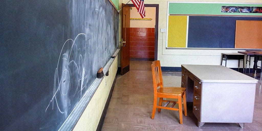 empty classroom