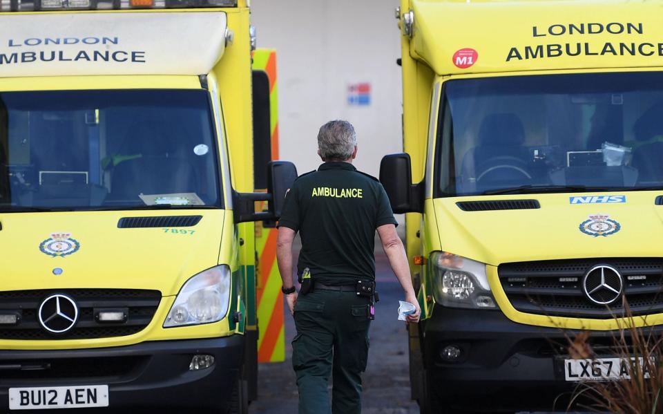 Ambulance worker unions are expected to say on Wednesday that the vote for strike action was overwhelming - ANDY RAIN/EPA-EFE/Shutterstock