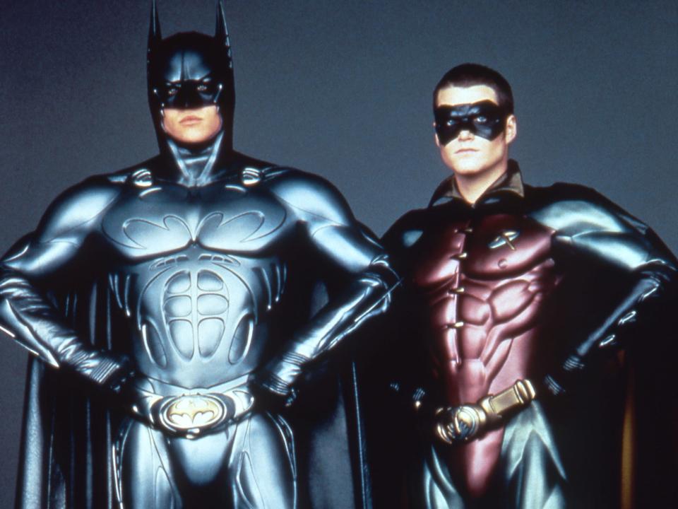 Val Kilmer as Batman and Chris O'Donnell as Robin in 'Batman Forever'