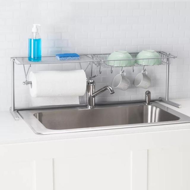 These Above-the-Sink Shelves Create Extra Kitchen Storage Out of