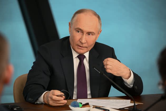 Russian President Vladimir Putin asked if the reporter was 