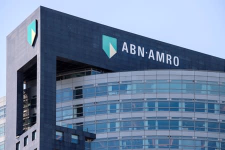 ABN AMRO logo is seen at the headquarters in Amsterdam