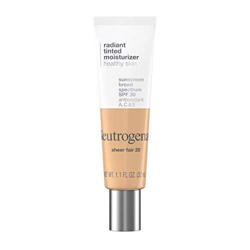 1) Neutrogena Healthy Skin Radiant Tinted Facial Moisturizer