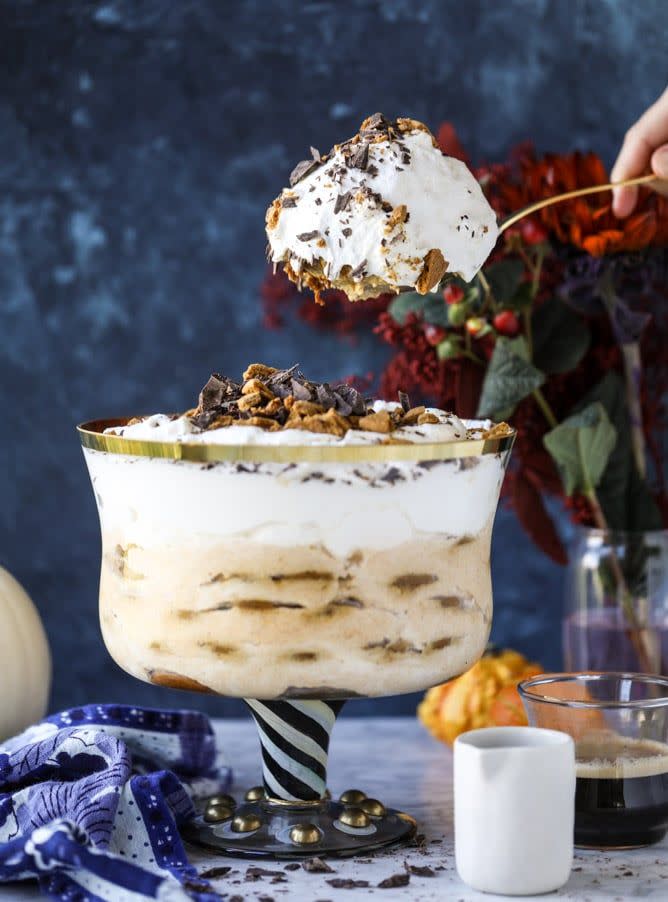 Maple Pumpkin Gingersnap Tiramisu Trifle