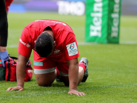 Mako Vunipola has been ruled out of the rest of the season with a torn hamstring (PA)