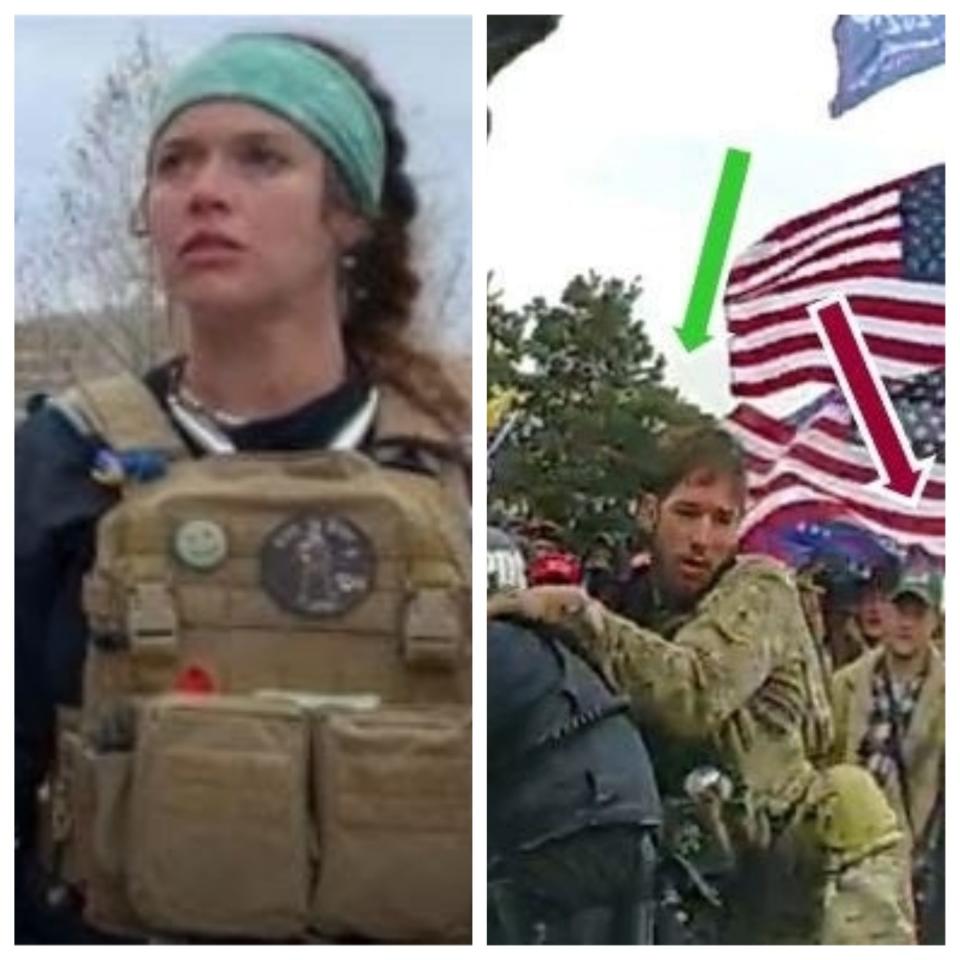 North Lakeland siblings Olivia Pollock, left, and Jonathan Pollock, were charged with assaulting officers in the Jan. 6 riot at the U.S. Capitol.